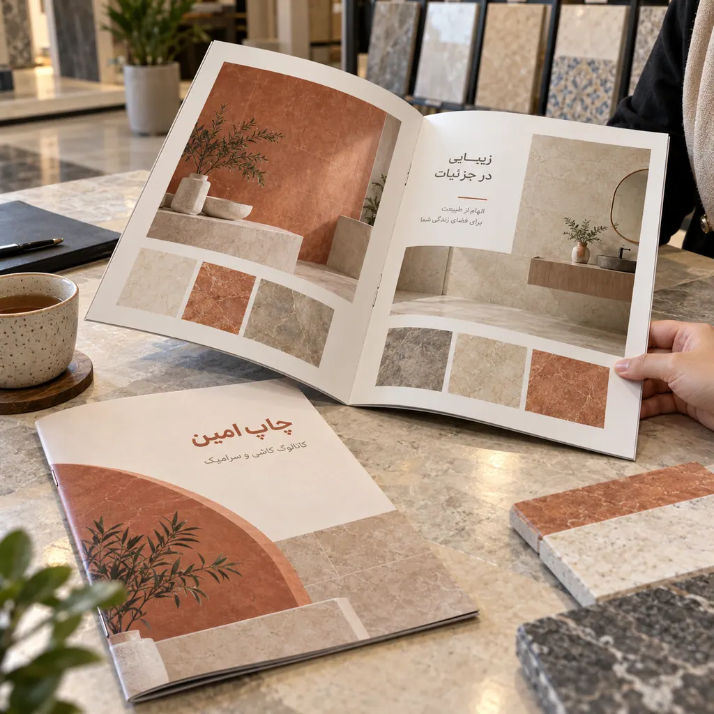 کاتالوگ منگنه‌ای · A4 · ۸ صفحه