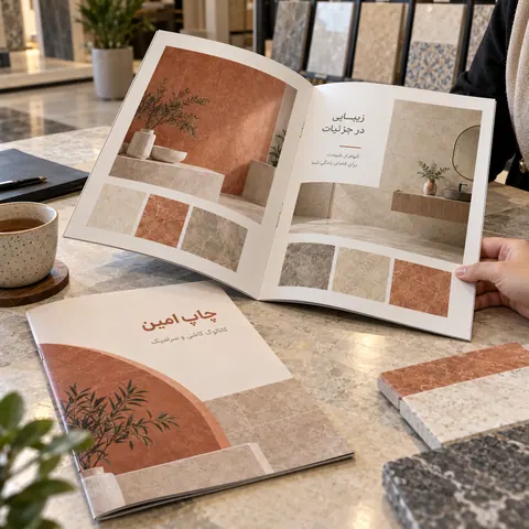 کاتالوگ منگنه‌ای · A4 · ۸ صفحه