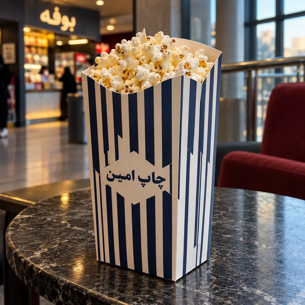 ظرف پاپ‌کورن · 22.5×11×7.7 — 13