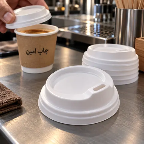 قیمت درب لیوان کاغذی دوجداره · 110 cc