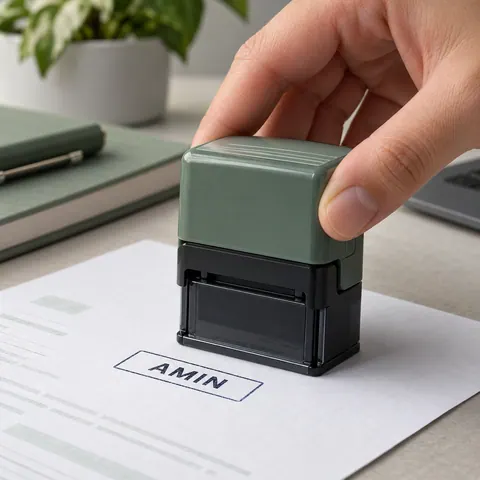 ساخت مهر لیزری اتوماتیک تک‌رنگ و رنگی · 11×40 — موبی — MF12 · مستطیل
