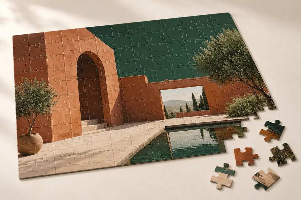 نمونهٔ تصویری اختصاصی چاپ امین؛ پازل